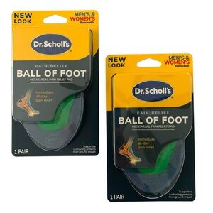 2 pairs Dr. Scholl’s Ball of Foot Metatarsal Pain Relief Pads for Men & Women